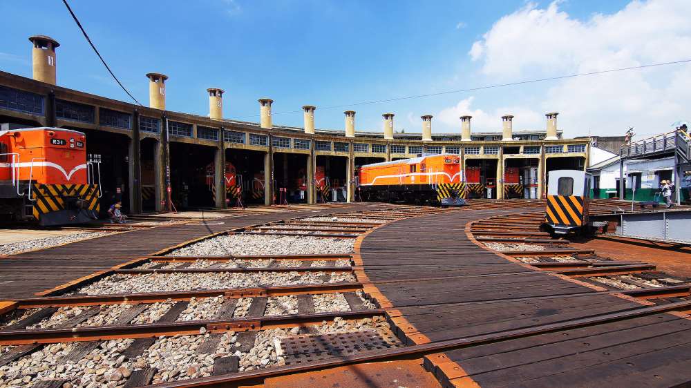 彰化扇形車庫、蒸汽火車